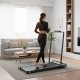 Powerology 2-in-1 Foldable Treadmill With Massage Pad -Black