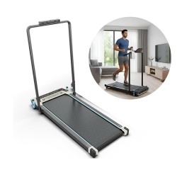 Powerology 2-in-1 Foldable Treadmill With Massage Pad -Black