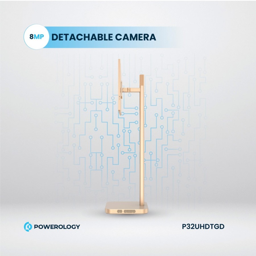 Powerology 32" Google 4K Screen - 4K Camera