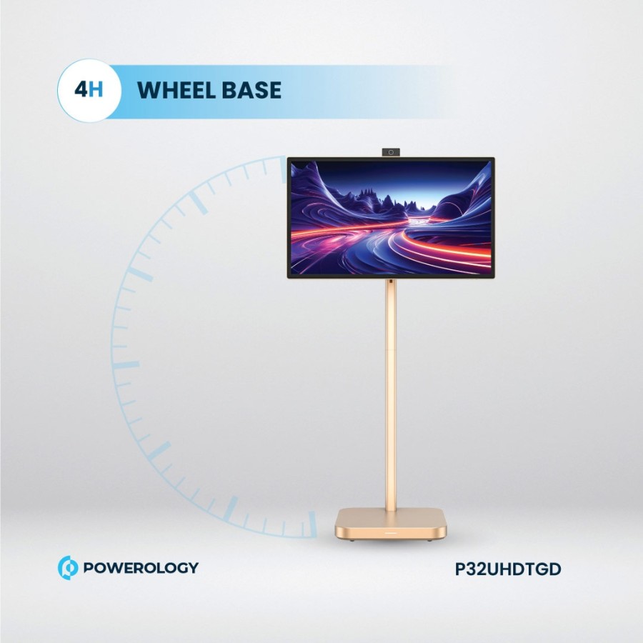 Powerology 32" Google 4K Screen - 4K Camera
