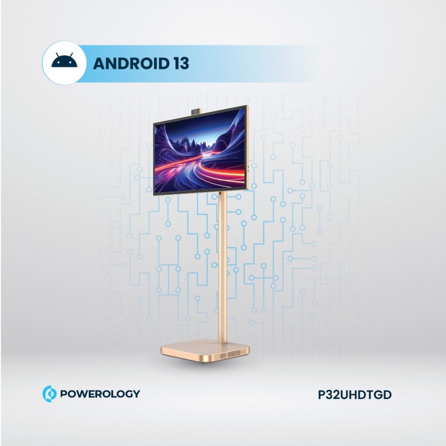 Powerology 32" Google 4K Screen - 4K Camera