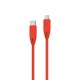 Powerology Braided USB-C to Lightning Cable 1.2m - Red
