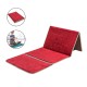 Prayer Rug Mat with Back Sitter Support - Red