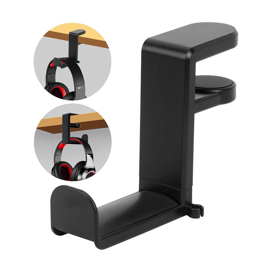 360° Rotating Headset Hanger Hook – Gaming Earphone Holder