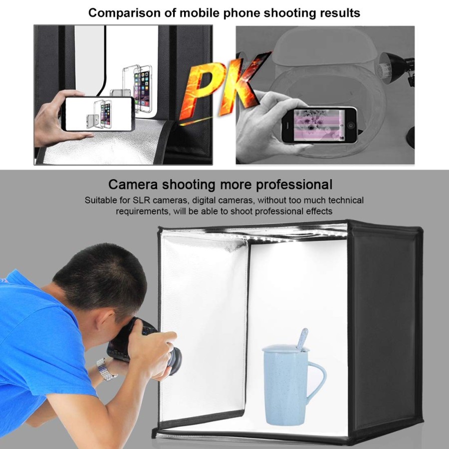 PULUZ Foldable LED Ring Light Studio Box 80cm