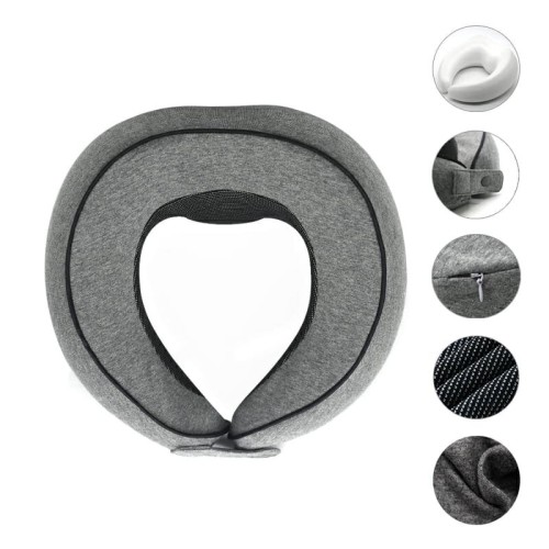 Pure Memory Foam Ergonomic Travel Neck Pillow