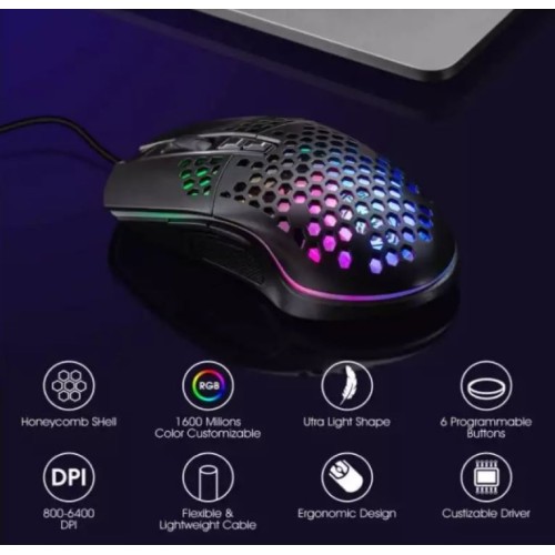 QM1 Light Weight RGB Game Mouse