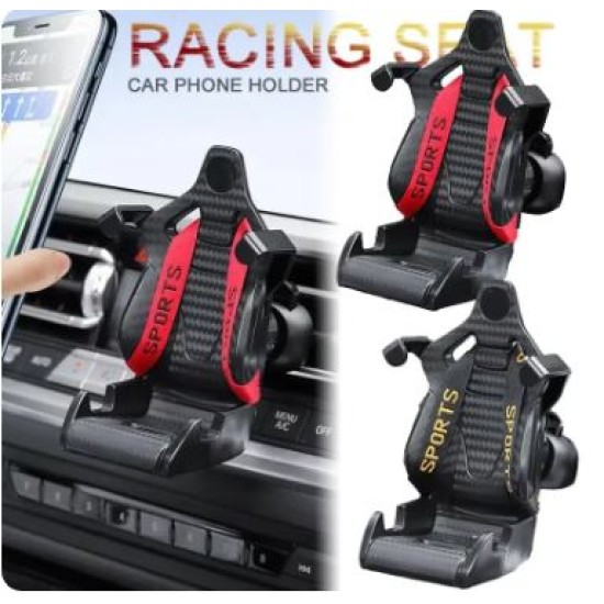 Racing Seat with Safety Belt Cell Phone Holder