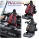 Racing Seat with Safety Belt Cell Phone Holder