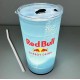 Red Bull Light Up LED Glowing Cup with Straw 415ml
