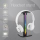 RGB Headset Stand LED Sound Control Light Headphone Holder