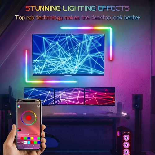 RGBIC Smart Wall LED Light Bar App Control Music Sync