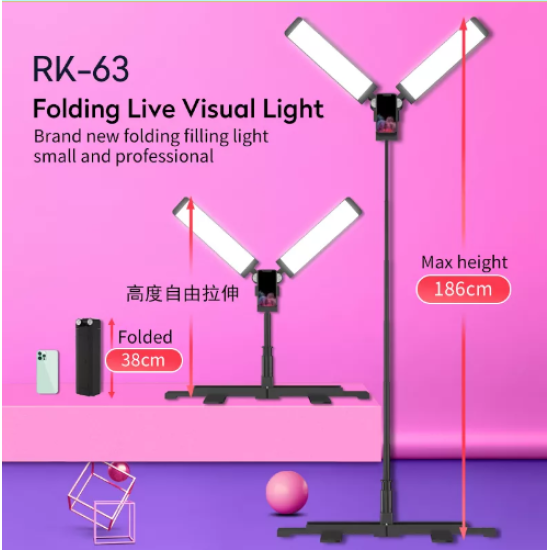 RK63 RGB Light Live Filling Photography Light