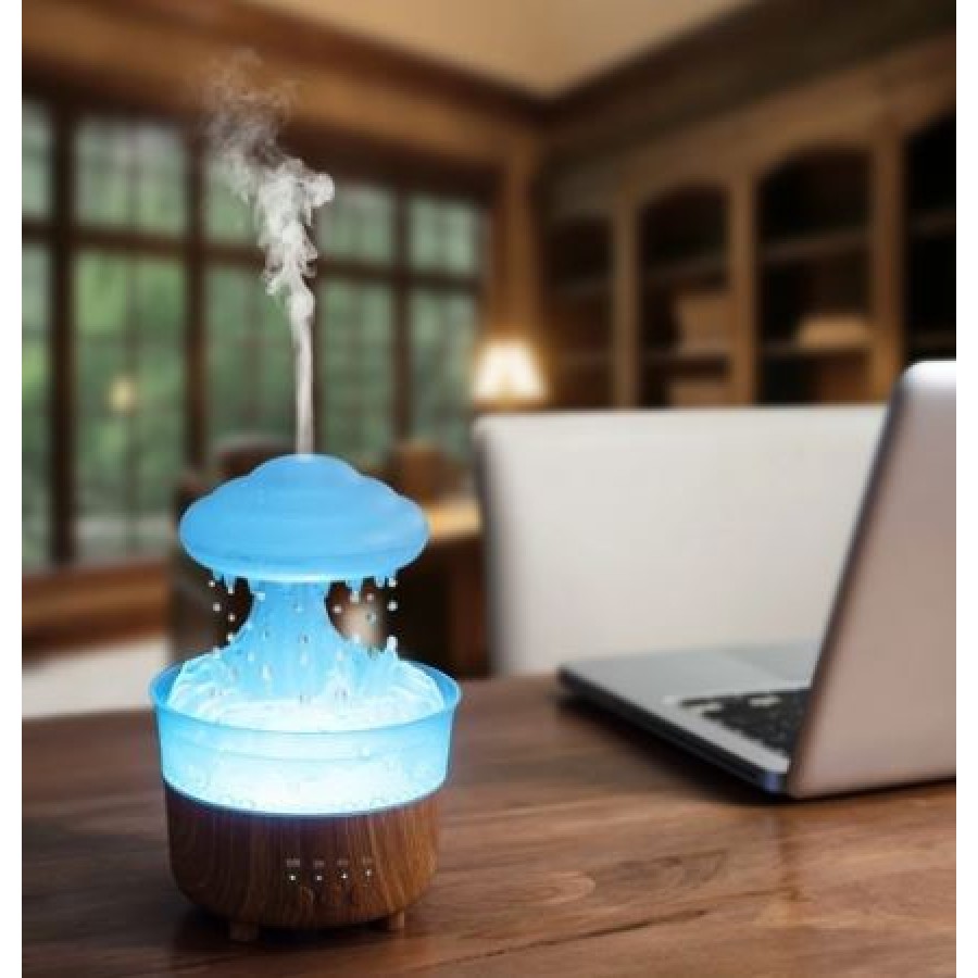 Raindrop Aromatherapy Diffuser with Colorful Night With Remote