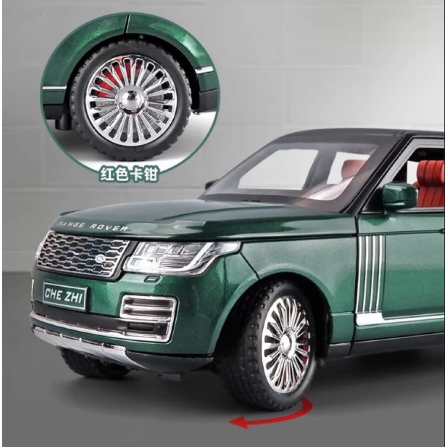 Land Rover 1:24 Diecast RC Car with Music & Light - Green