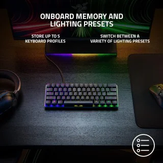 Razer - Huntsman Mini 60% Wired Optical Linear Switch Gaming Keyboard with  Ch
