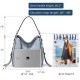 Realer Handbag Women Brand Leather Crossbody Bag Women PU Synthetic Tote Light Blue