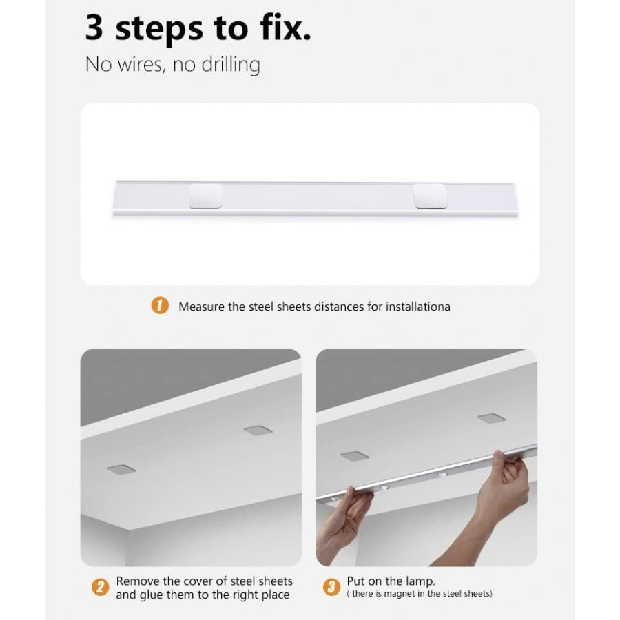 Rechargeable Smart Led Cabinet Closet Motion Sensor Light- 100cm