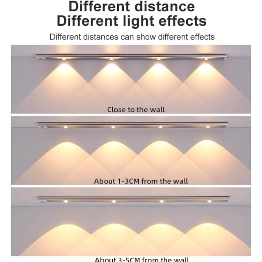 Rechargeable Smart Led Cabinet Closet Motion Sensor Light- 80cm
