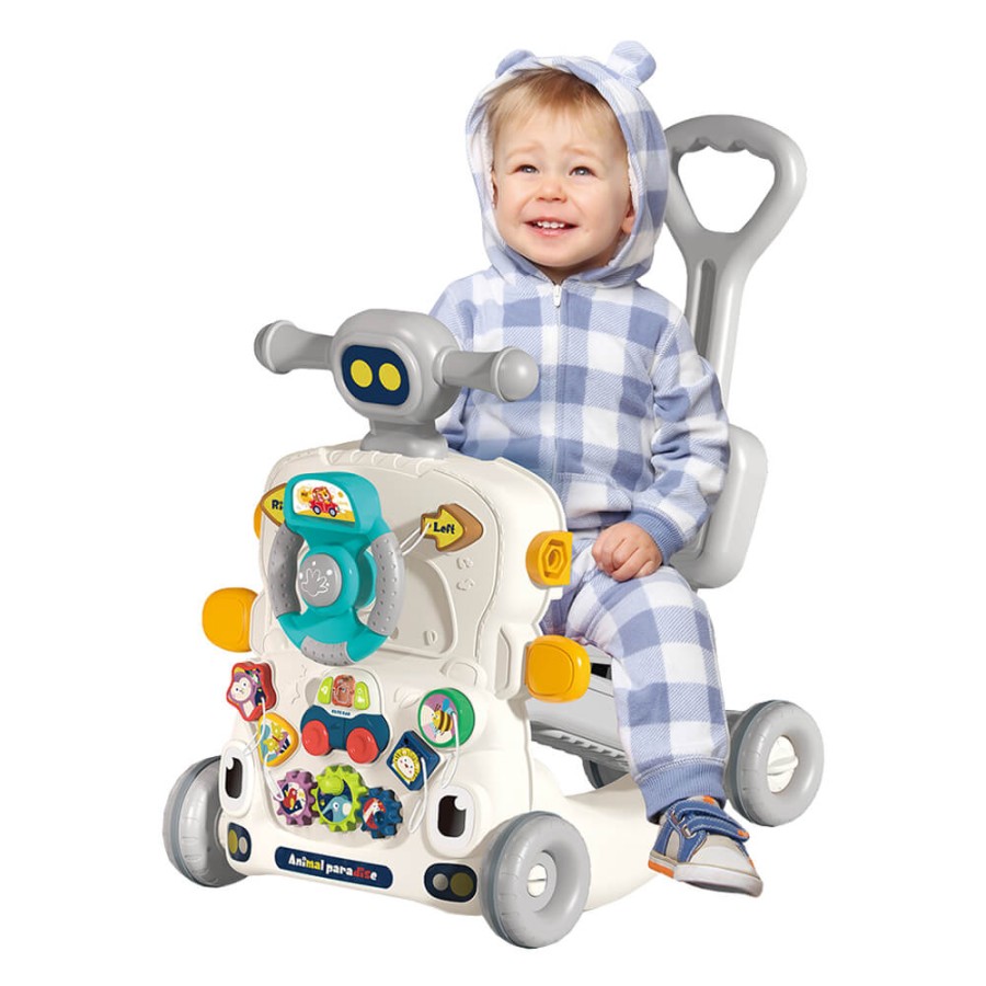 6 in 1  Activity Baby Walker Robbie (13484) - Grey