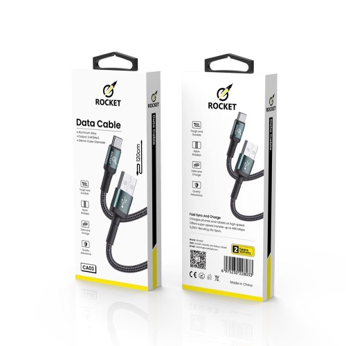 Rocket Data Type C to USB A Cable -1.2m