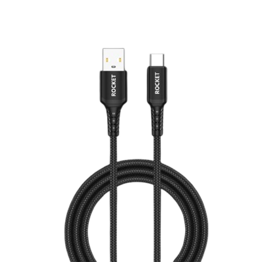 Rocket CA13 Data Sync + USB A to Type C Cable 1.2m