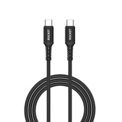 Rocket CA19 Data Sync + Chargiing Type C to Type C Cable 2m