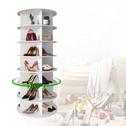 7-Tier Revolving 360° Shoe Rack Space-Saving and Convenient Storage Solution 7-Tier Revolving 360° Shoe Rack Space-Saving and Convenient Storage Solution
