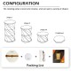 Wood & Paper Rotating Folding Lamp USB Rechargeable