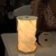 Wood & Paper Rotating Folding Lamp USB Rechargeable