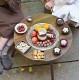 BBQ Multi-Purpose Camping Round Table with Grill Pan & Gril Net