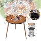 BBQ Multi-Purpose Camping Round Table with Grill Pan & Gril Net BBQ Multi-Purpose Camping Round Table with Grill Pan & Gril Net