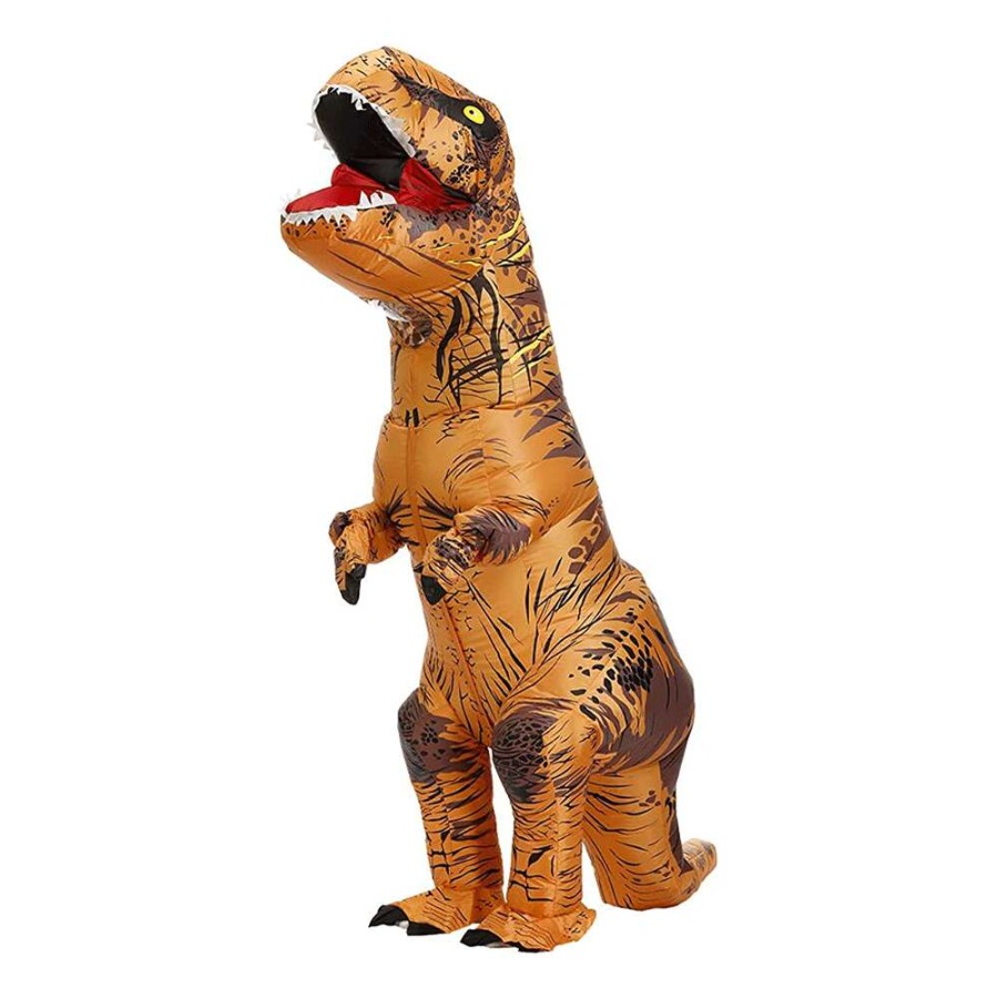 T-Rex Costume Inflatable Dinosaur Halloween Costume - Brown 