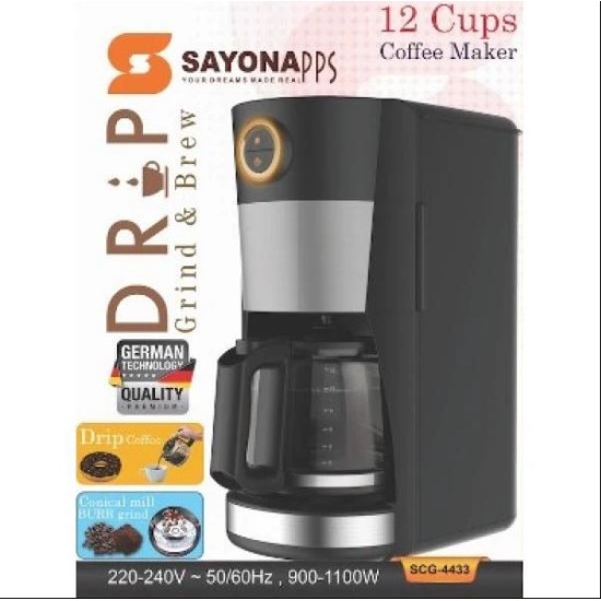 Sayona SCG-4433 Coffee grinder, distiller and cold brew machine