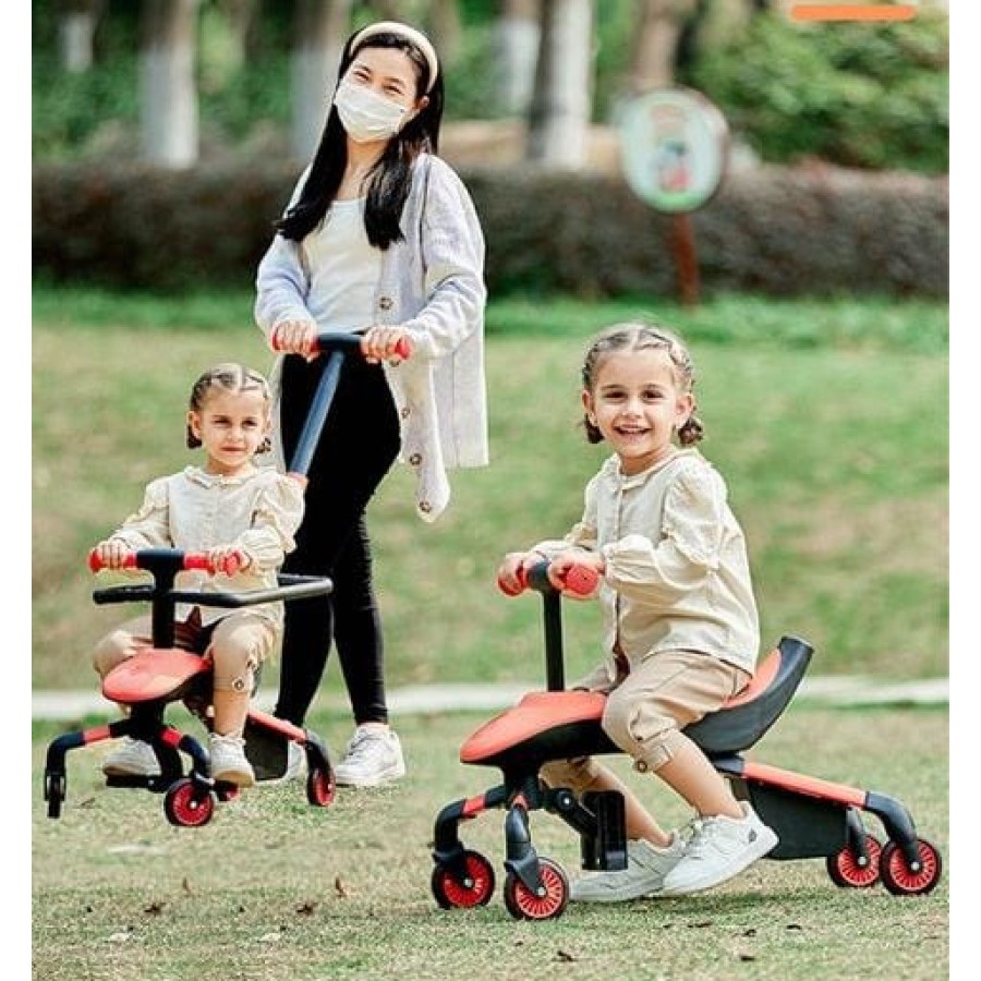 2-in-1 Baby Stroller & Ride-On Car with Lights & Music 2-in-1 Baby Stroller & Ride-On Car with Lights & Music