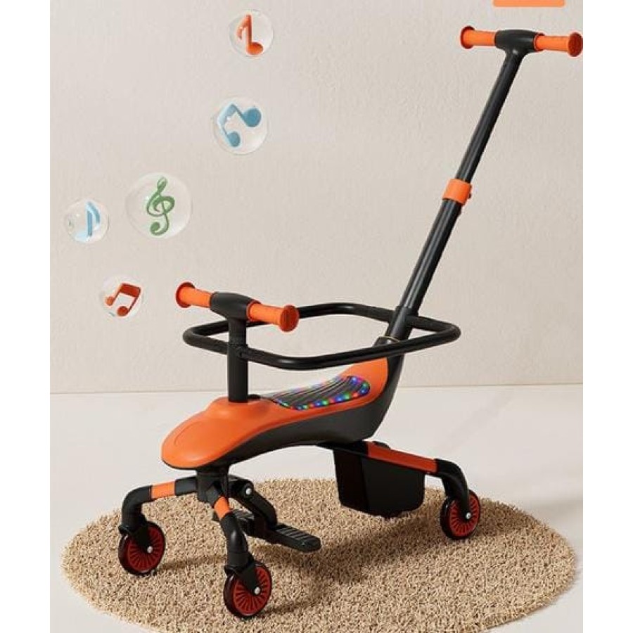 2-in-1 Baby Stroller & Ride-On Car with Lights & Music 2-in-1 Baby Stroller & Ride-On Car with Lights & Music