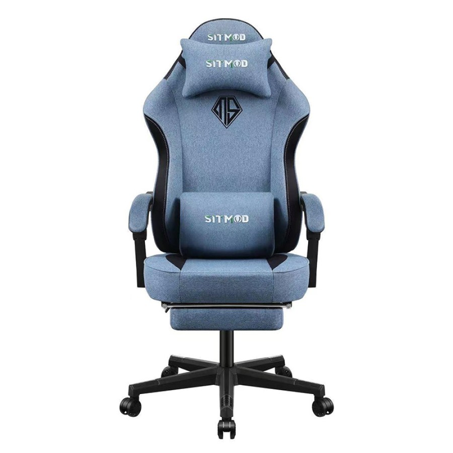 Sitmod Ergonomic Gaming Chair with Footrest - Blue Sitmod Ergonomic Gaming Chair with Footrest - Blue