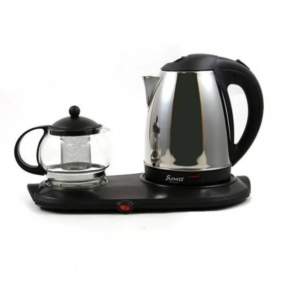 SUMO 3 IN 1 TEA TRAY SET ELECTRIC STAINLESS STEEL KETTLE 1800W