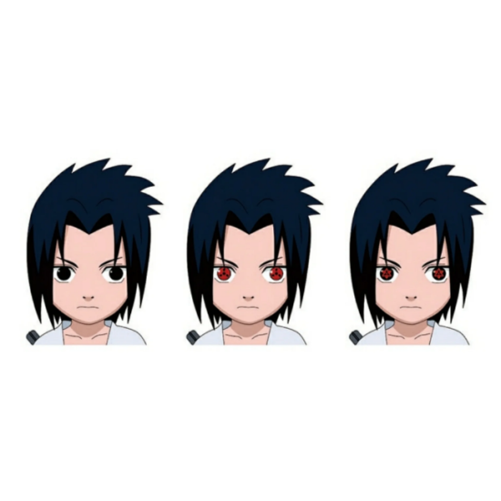 4D STICKER NARUTO SASUKE 001