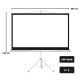 Portable Projector Screen 100 inch, 4:3 Indoor/Outdoor Movies Screen, Supports Double-Sided Projection