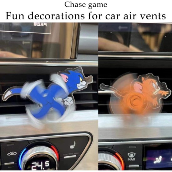 Fun Tom And Jerry Chase Car Air Conditioning Vent Decoration - Tom