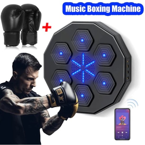 Smart Wall Boxing Machine with Gloves