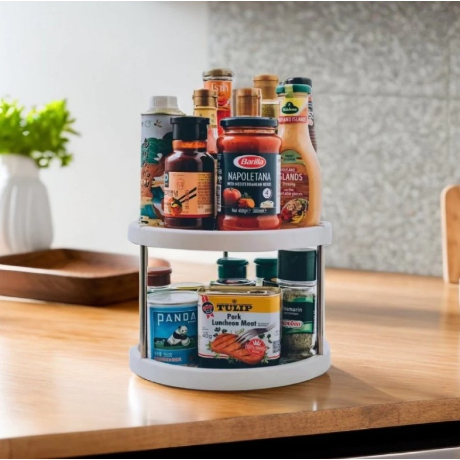 2 Tier Kitchen Spice Organizer Rack