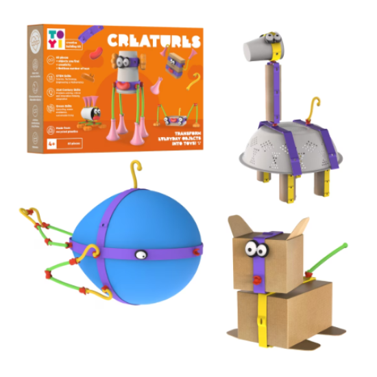 Toyi Creatures Creative Character Play Kit 60pcs