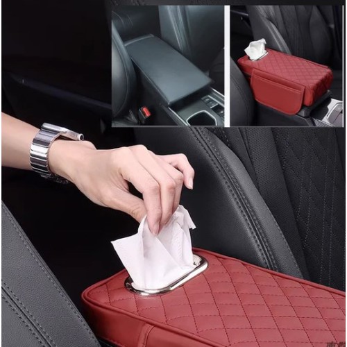 Car armrest with storage places - Black