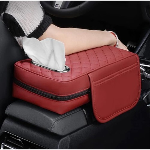 Car armrest with storage places - Black