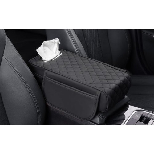 Car armrest with storage places - Black