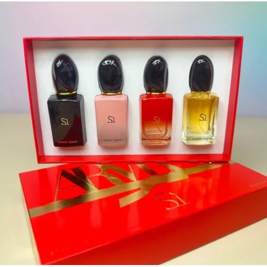 Giorgio Armani Si Miniature Gift Set for Women, 4 Pieces