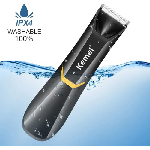 KEMEI Body Hair Trimmer for Men (Washable 100%)