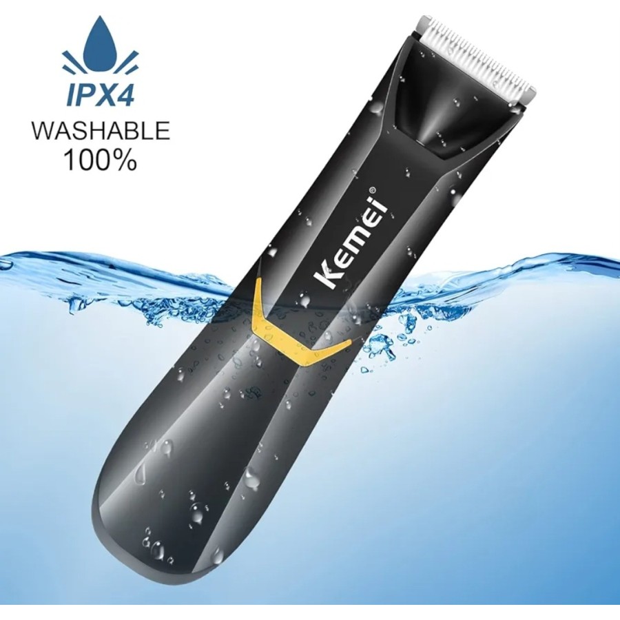 KEMEI Body Hair Trimmer for Men (Washable 100%)